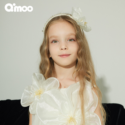 Qimoo淇木25夏季新款童装女童时尚蝴蝶结发饰QSS25C180A