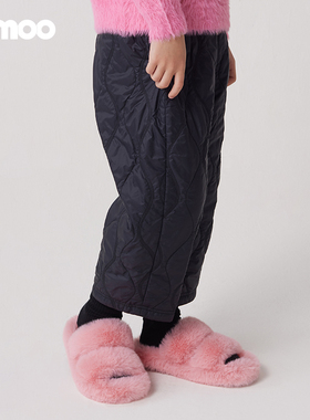 Qimoo淇木冬季新款童装男女童保暖宽松休闲棉裤QCL4KP201B