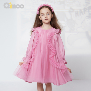 Qimoo淇木商场同款童装女童公主网纱连衣裙QCL1LP261B