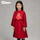 新年系列童装 Qimoo 淇木25春季 女童国风锦鲤好运连衣裙QSS1LP124A