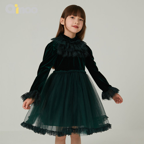 qimoo淇木女童连衣裙冬季