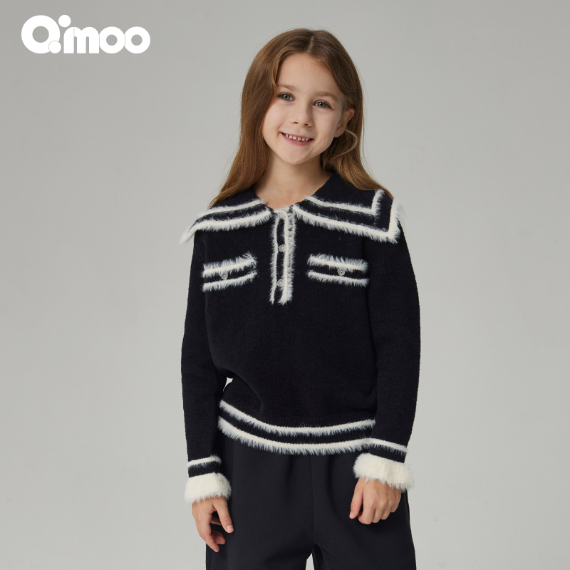 qimoo淇木秋季不带套头衫