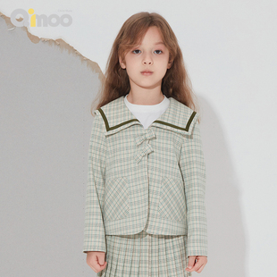 QMT1XP230B 潮流可爱休闲舒适西装 淇木Qimoo童装 春女童时尚