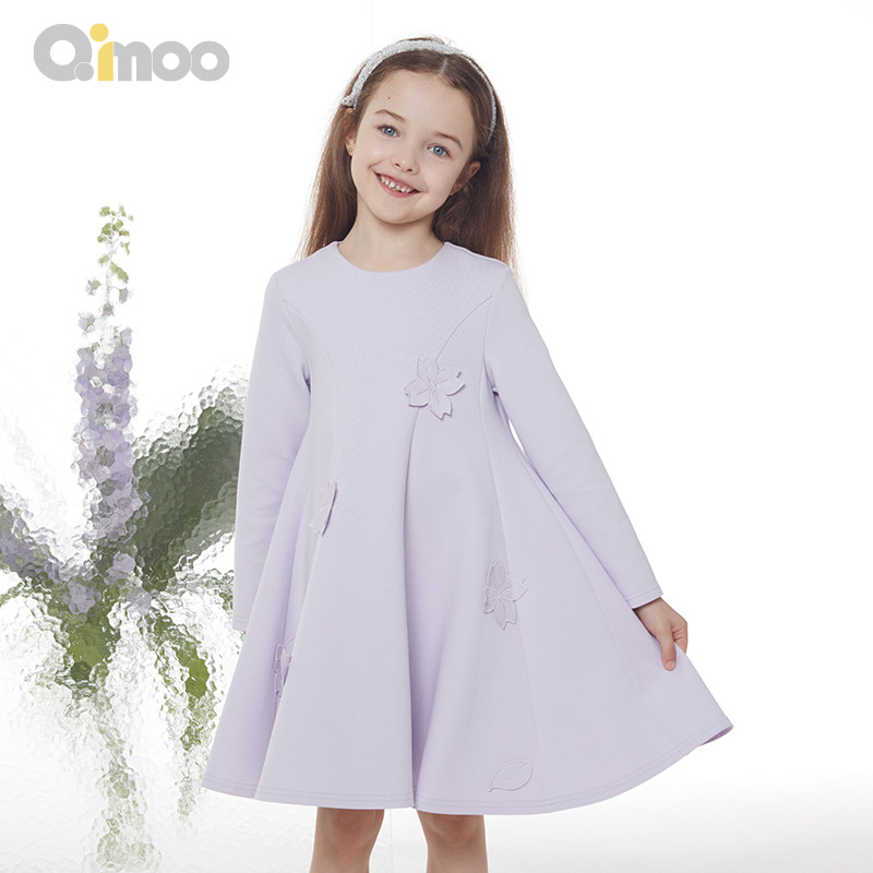qimoo淇木女童连衣裙春季