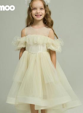 Qimoo淇木25夏季新款童装女童高级定制极奢华连衣裙QSS2LP177A