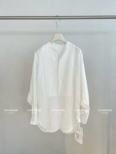 简约大气2026早新款白色衬衫女长袖宽松休闲百搭上衣