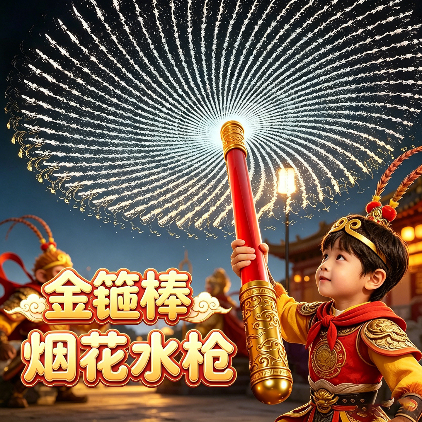 金箍棒烟花水枪儿童戏水玩水打水仗宝宝男孩海边沙滩必备神器玩具