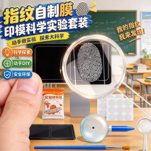 指纹自制膜印模科学实验套装