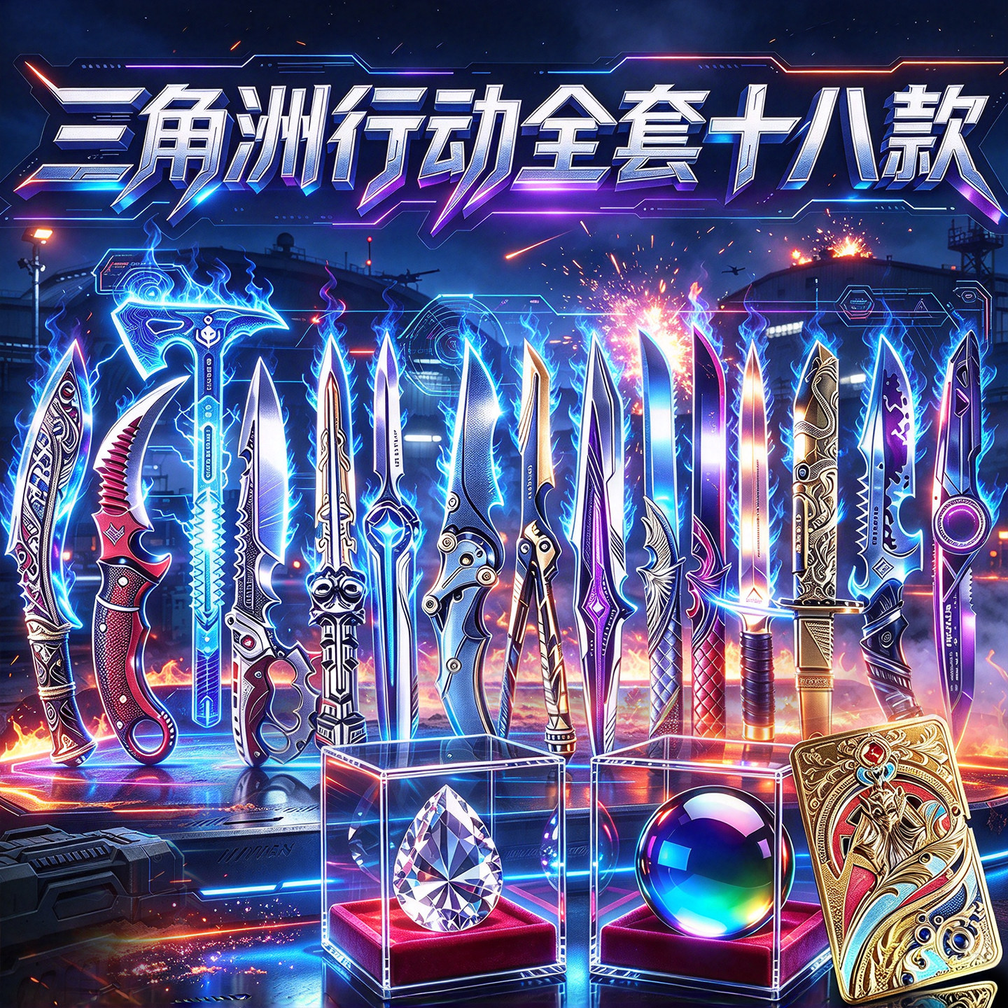 三角洲行动重塑北极星赤霄爪刀皮模型合金未开刃高还原周边旗舰店