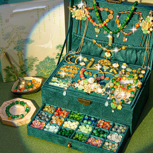 古风琉璃串珠穿戴玩具