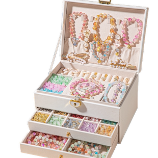 新年儿童女孩子生日礼物女童10岁以上串珠玩具6十7女生小学生9的8