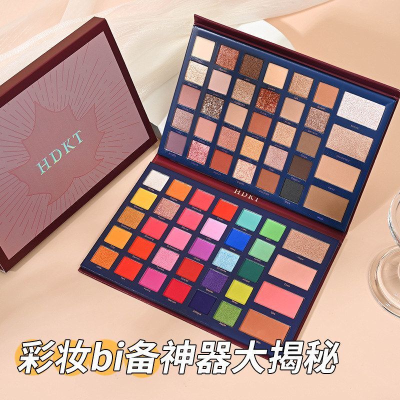 HDKT修容高光腮红眼影一体盘三合舞台妆彩色多功能眼影盘