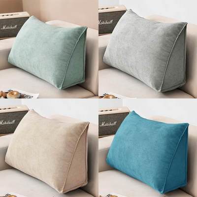 triangle backrest windows and long Pillow sofa large cushion