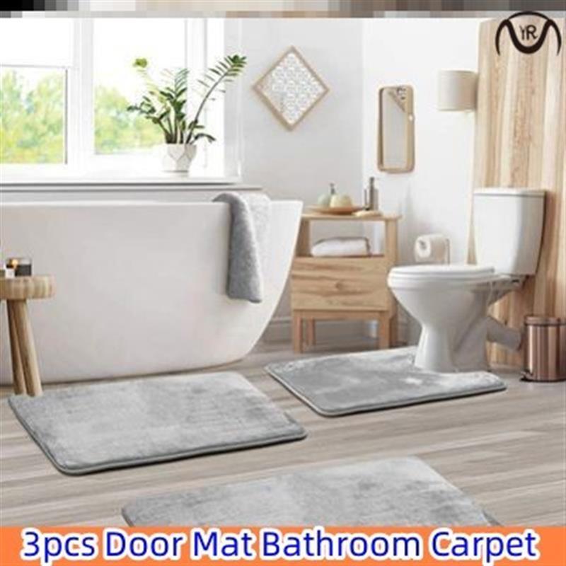 Floor Mat Door Mat Bathroom Carpet Toilet Seat Cover浴室地垫