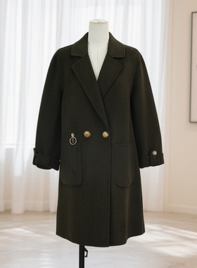 秋冬新款毛呢大衣中长款2025韩版保暖显瘦减龄百搭优雅 24782