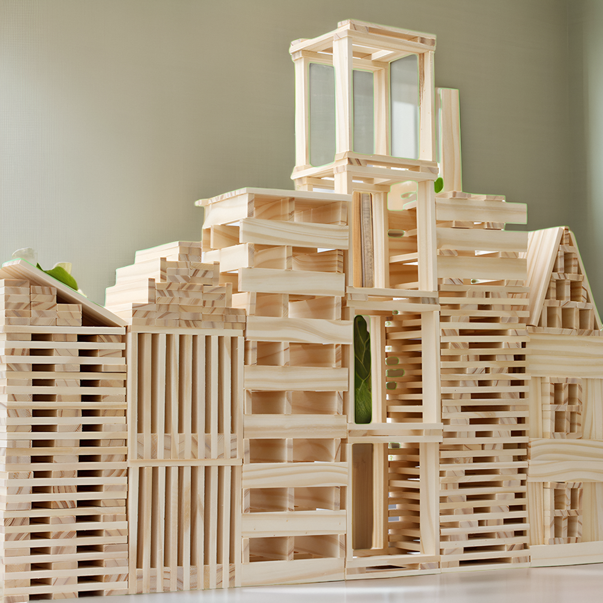 百搭创意搭搭乐层层叠叠高儿童益智力玩具拼装堆塔积木启蒙