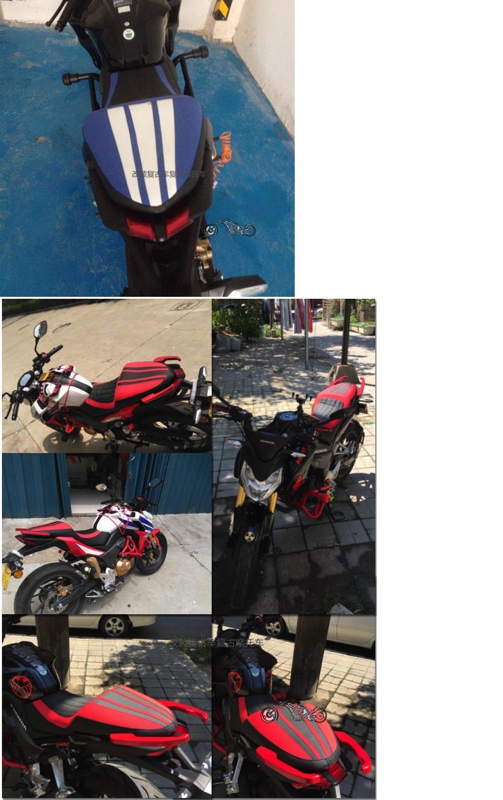 Wuyang Honda bão mắt cb190r sửa đổi giảm chiều cao cộng với làm phẳng mềm mở rộng tùy chỉnh tính cách - Đệm xe máy bọc yên xe sirius