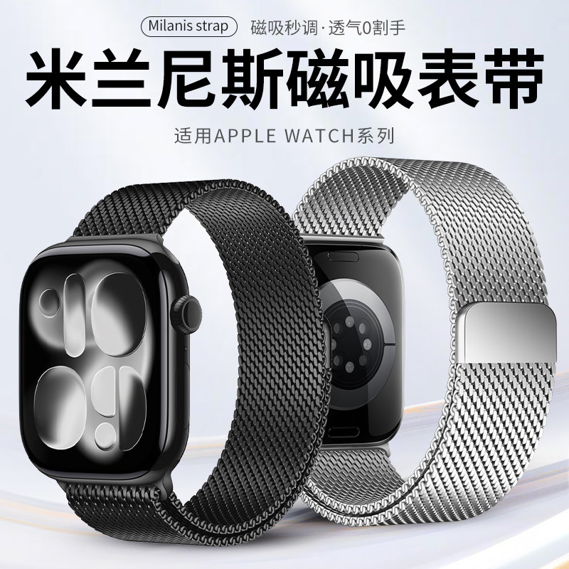 适用iwatch表带升级款米兰尼斯图片