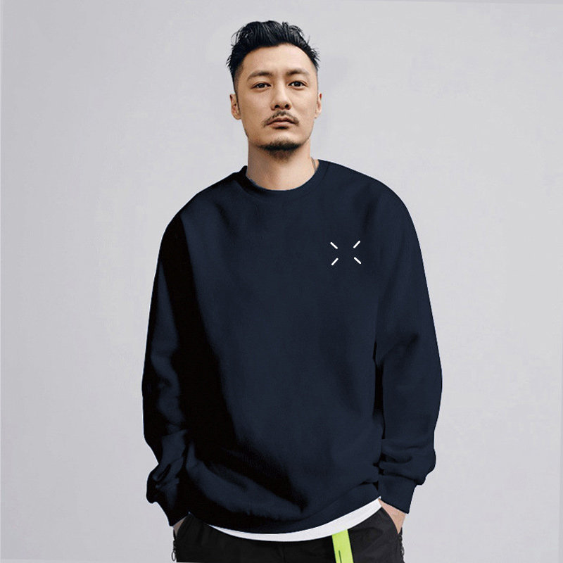 冬季潮牌美式加绒加厚男士卫衣