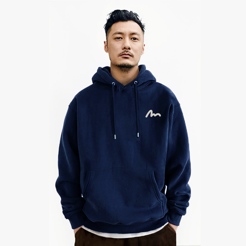 秋冬加绒加厚美式男士长袖卫衣