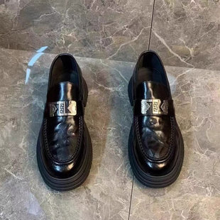 皮鞋男款夏季透气商务正装一脚蹬男鞋2025新款英伦休闲 男士乐福