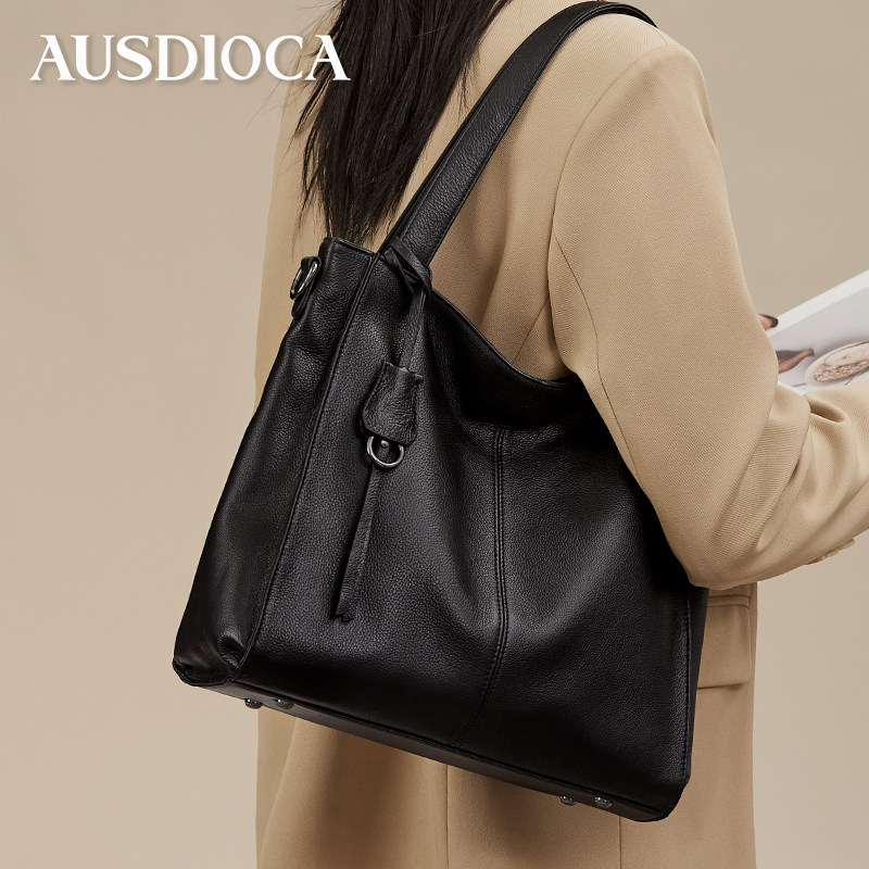 真皮托特包女2025新款大容量手提包通勤女包头层牛皮女士单肩大包,箱包皮具/热销女包/男包,托特包,淘宝优惠券,粉丝福利购,淘宝优惠卷