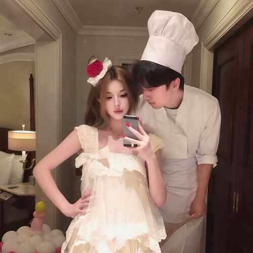 甜美小蛋糕发箍厨师帽万圣节情侣蛋糕厨师cos服网红拍照道具ins