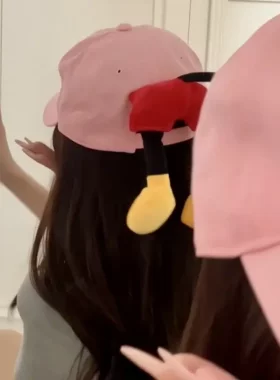 小红书同款米奇屁屁棒球帽网红同款拍照夏季防晒可爱鸭舌帽