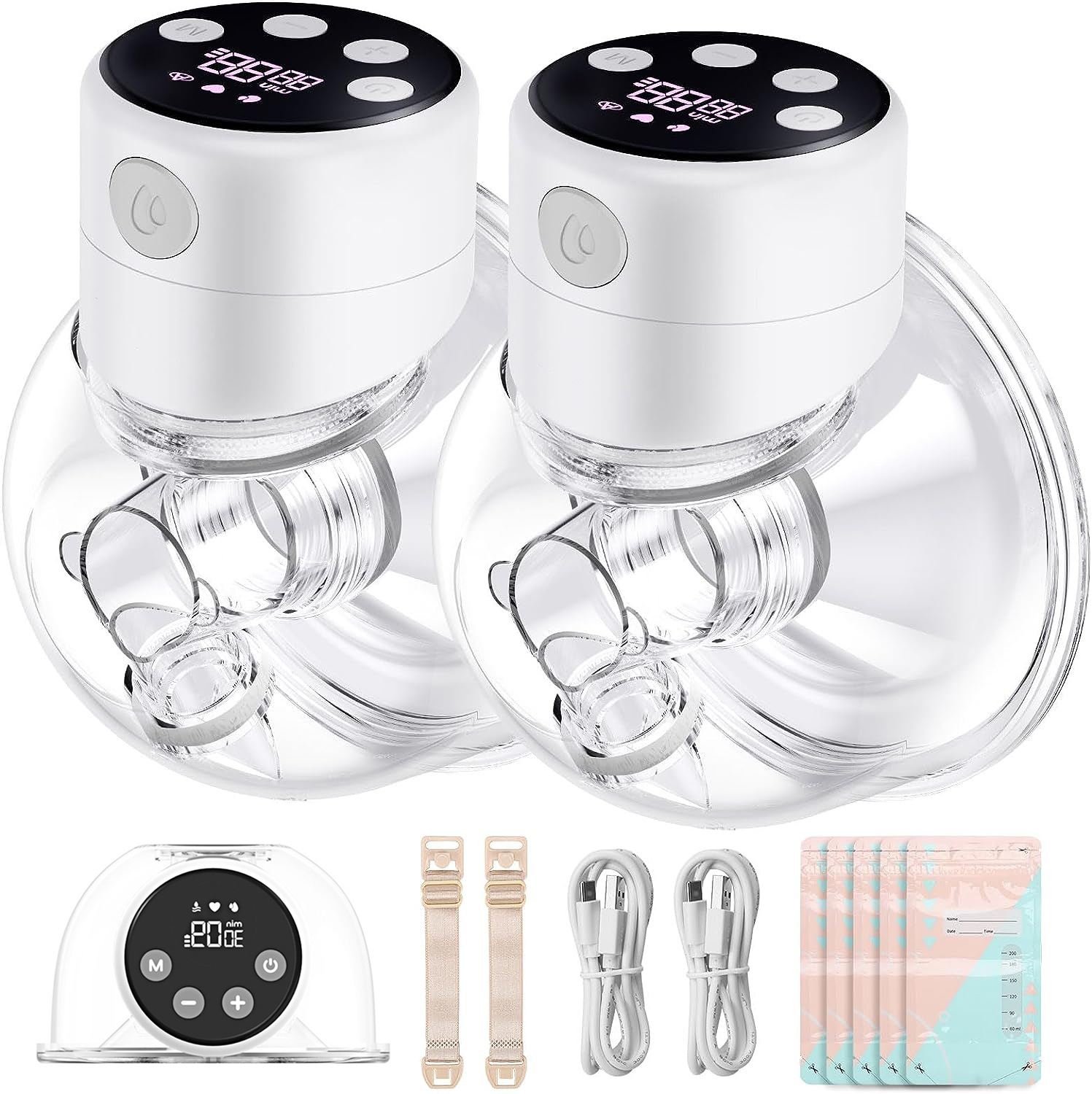 双边便携式可穿戴电动吸奶器S12A双手免提吸奶器低噪音无痛吸奶器