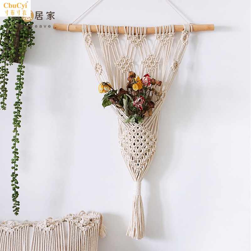 北欧风手工编织网兜花篮壁挂吊绳花盆墙壁装饰植物挂网材料包|ruв категории домашний ткань, гобелен/гобелен - от Buy2taobao.com для оказания профессиональной услуги покупки агента Taobao