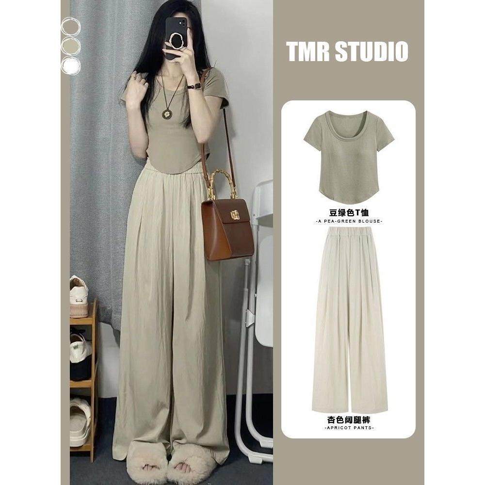 休闲套装女夏装搭配一整套时尚