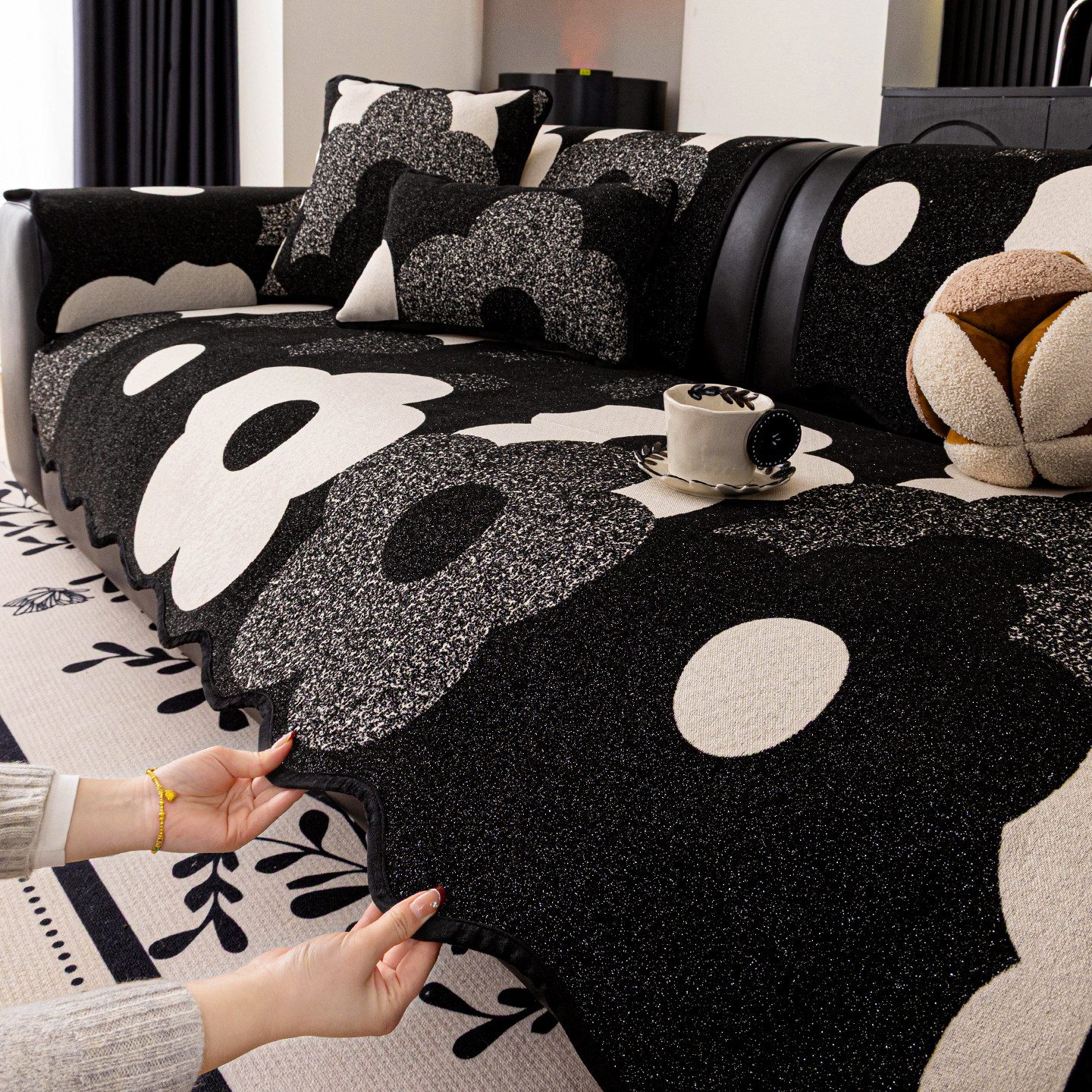 异形不规则沙发垫四季通用2026新款一片式沙发盖布固定防滑坐垫子,居家布艺,沙发垫,淘宝优惠券,粉丝福利购,淘宝优惠卷