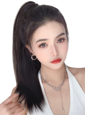 misssecret抓夹短发马尾假发女