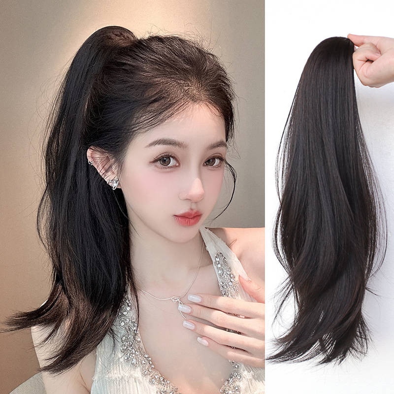 misssecret轻盈蓬松微卷高马尾