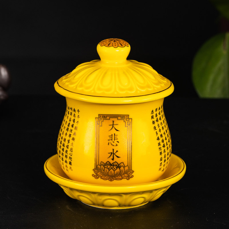 供水杯陶瓷家用供佛水杯佛前水供杯莲花杯佛堂圣水杯观音供奉供杯,家居饰品,装饰摆件,淘宝优惠券,粉丝福利购,淘宝优惠卷