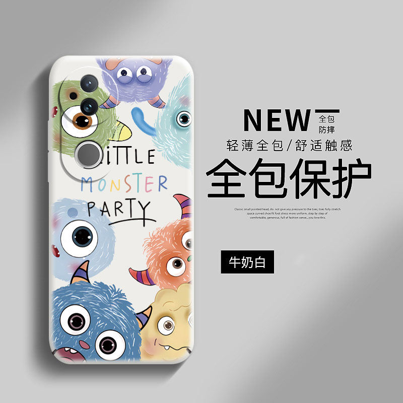 小怪兽适用vivos20手机壳s19卡通s18保护套s17pro全包s15可爱s16情侣por创意s12硬壳s30防摔viv0s9e男mini女