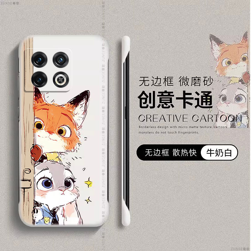 适用一加acepro手机壳1加ace保护套1+acepro朱迪尼克oneplus疯狂动物城硬壳一家ace竞速版卡通无边框por防摔