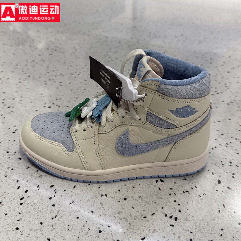 耐克男女鞋2026夏款Jordan 1时尚高帮百搭运动休闲板鞋FD2596-102