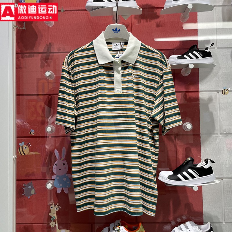 宽松百搭撞色运动短袖翻领POLO衫