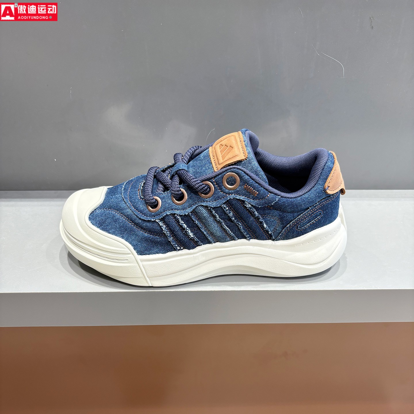 adidas阿迪达斯男女2026冬款厚底防滑大头鞋牛仔帆布休闲鞋KH7131