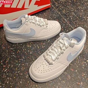 耐克Nike女鞋2026夏新款COURT奶蓝小白鞋运动休闲板鞋 IB6652-102
