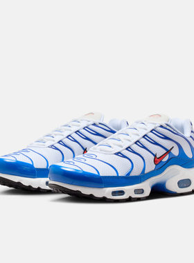 耐克男鞋2026新款AIR MAX PLUSD运动气垫鞋白蓝休闲鞋 DM0032-107