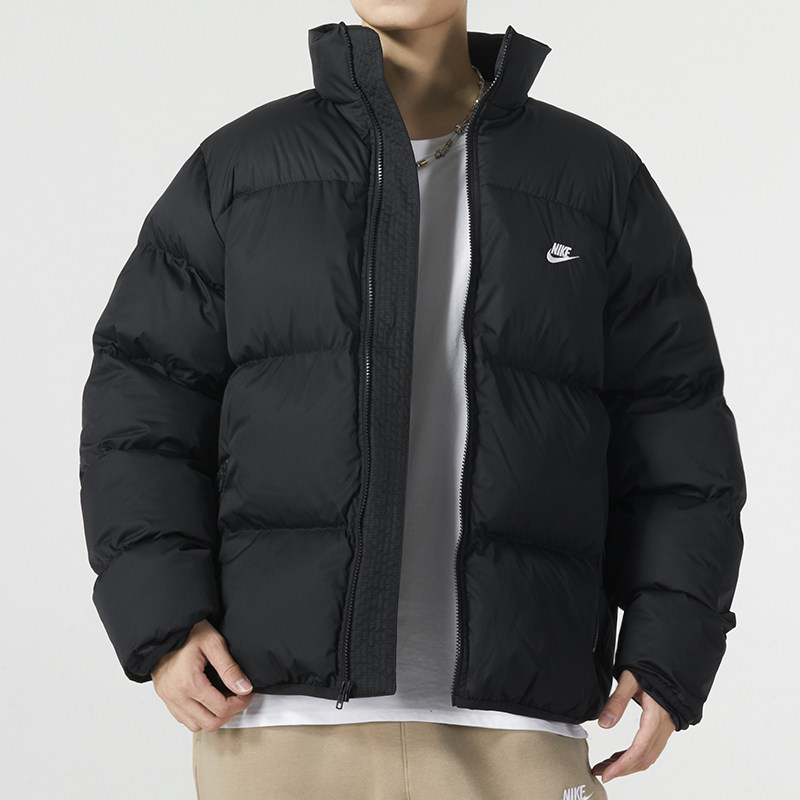 耐克棉服男2023冬新款防风保暖面包服休闲运动立领外套FB7369-010