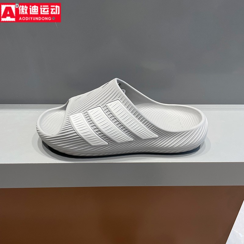 阿迪达斯Adidas男女鞋2026新款户外运动一字拖居家休闲拖鞋KI0059