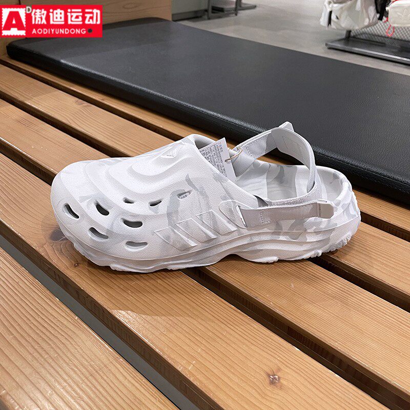 阿迪达斯男女鞋2025夏新款户外轻便透气洞洞鞋运动休闲凉鞋IH1552