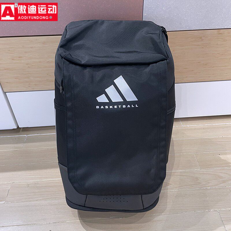 阿迪达斯男女包2024冬季款简约大容量休闲运动双肩背包书包JJ2059