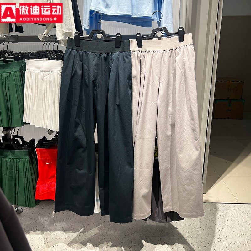 耐克女裤2025秋新款Sportswear阔腿裤休闲直筒长裤HV2079-009-010