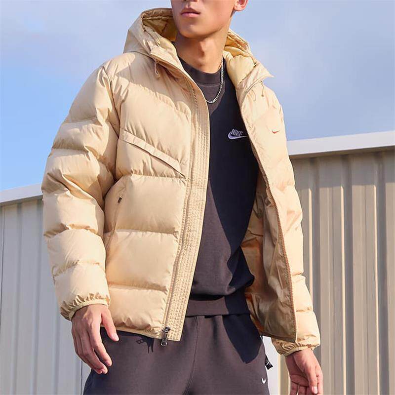 Nike耐克外套男装2024冬季新款加厚保暖连帽休闲羽绒服HQ4183-233