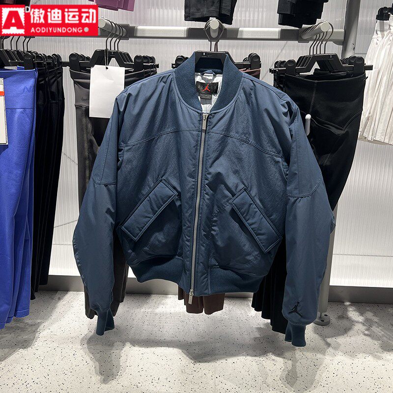 耐克棉服男装2026春款Jordan保暖棒球运动连帽夹克外套IH0872-464