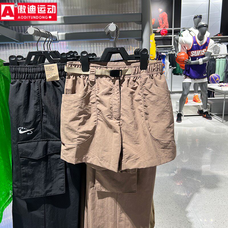 Nike耐克女裤2026夏款ACG宽松梭织拒水大口袋休闲短裤 IF0971-214